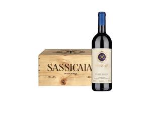 Bolgheri Sassicaia 2017 con scatola in legno da 6 bottiglie